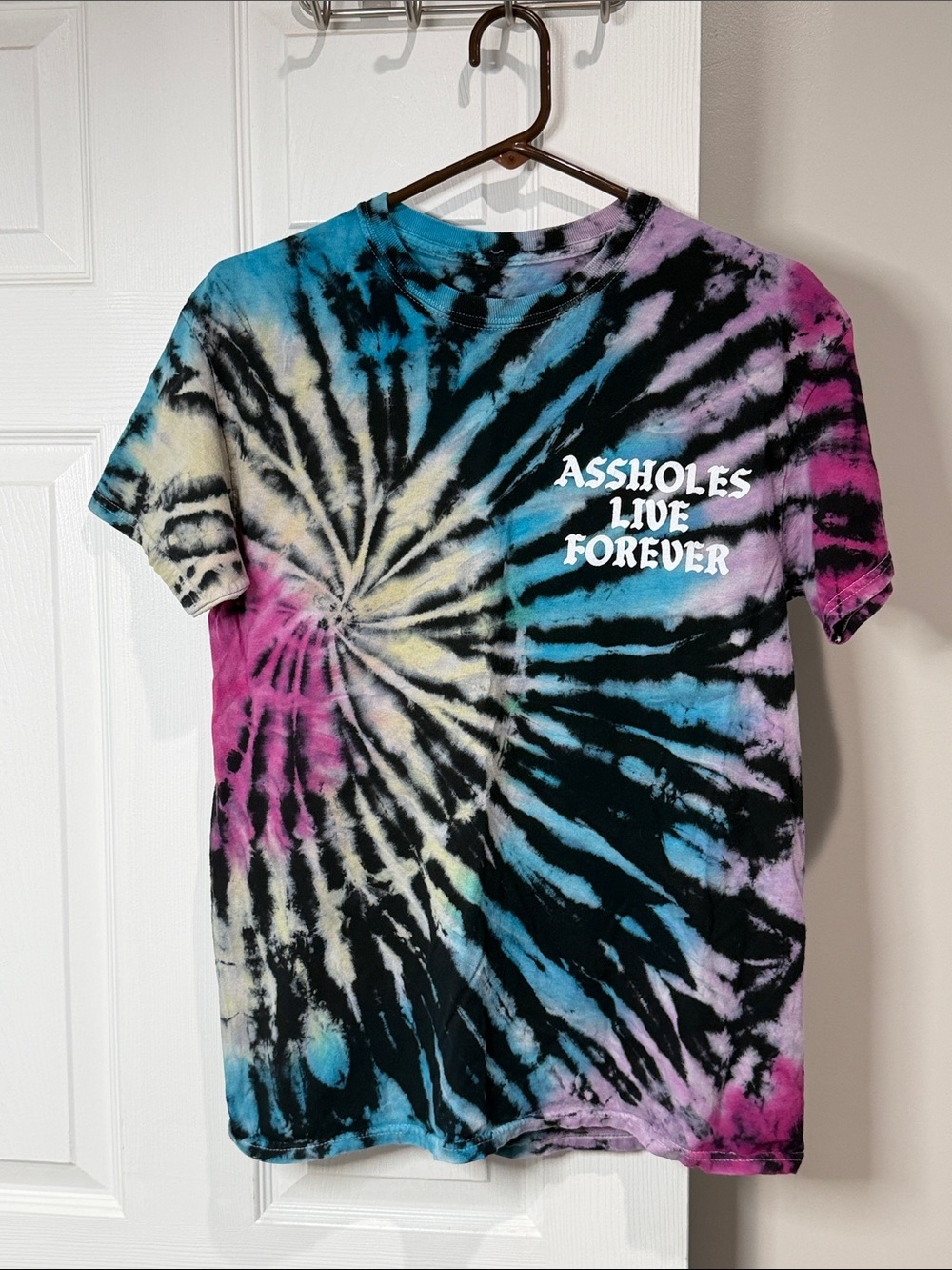 Assholes Live Forever Tie Dye Tee